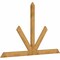 Ekena Millwork Saratoga Rough Sawn Timber Gable Bracket, Western Red Cedar, 108"W x 68"H x 2"D x 6"F, 15/12 Pitch GBW108X68X0206SAR00RWR - alternate 2